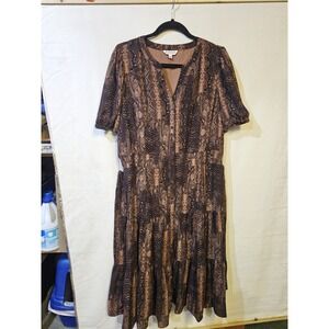 Nanette Women's Snakeskin Coastal Cowgirl Midi Dress  Size 14x 44